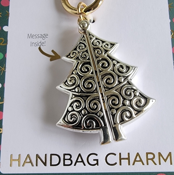 TRUE TO FORM Silver Tree and Snow Globe Bag Charms - Picture 2 of 5